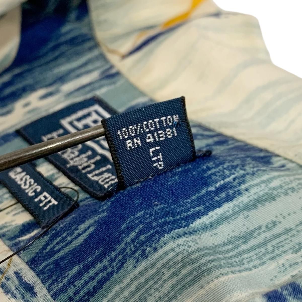 POLO RALPH LAUREN ラルフローレン アロハシャツ 裾ポニー POLO RALPH LAUREN アロハシャツ L 裾ポニー