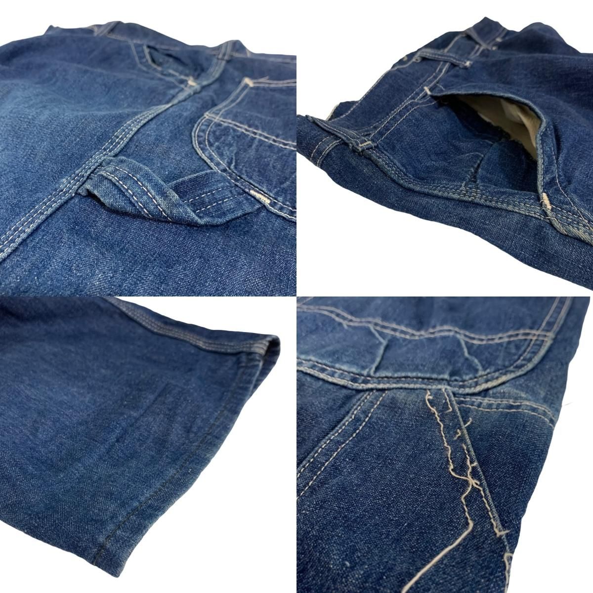 USA製 70s Lee Denim Painter Pants 紺 W38×L29 リー デニム USA製 70s Lee Denim Painter Pants 紺 W38×L29 リー デニム