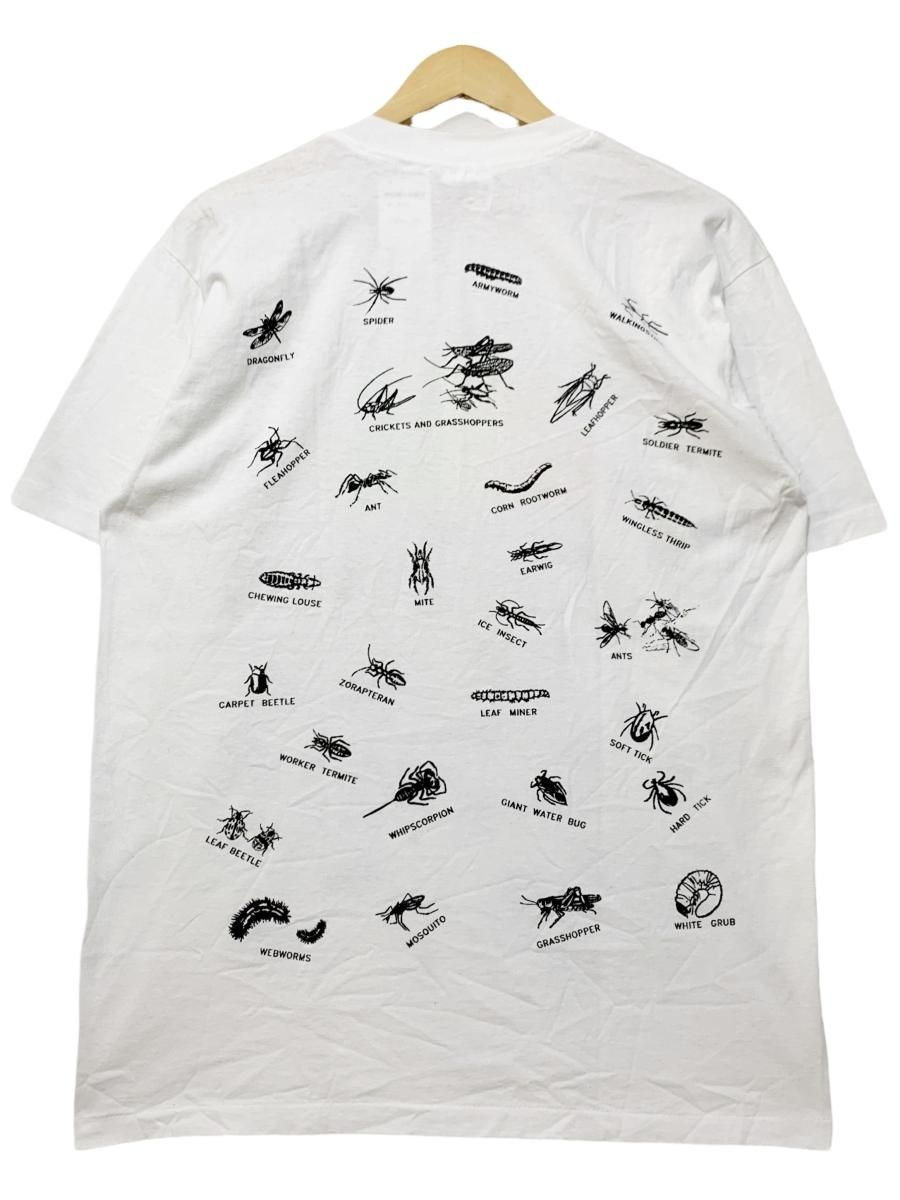 USA製 90年 Don't Bug Me! Print S/S Tee 白 L 80~90s 虫 昆虫 バグ 半袖 Tシャツ プリント Hanes ヘインズ ホワイト 古着 - NEWJOKE ONLINE STORE