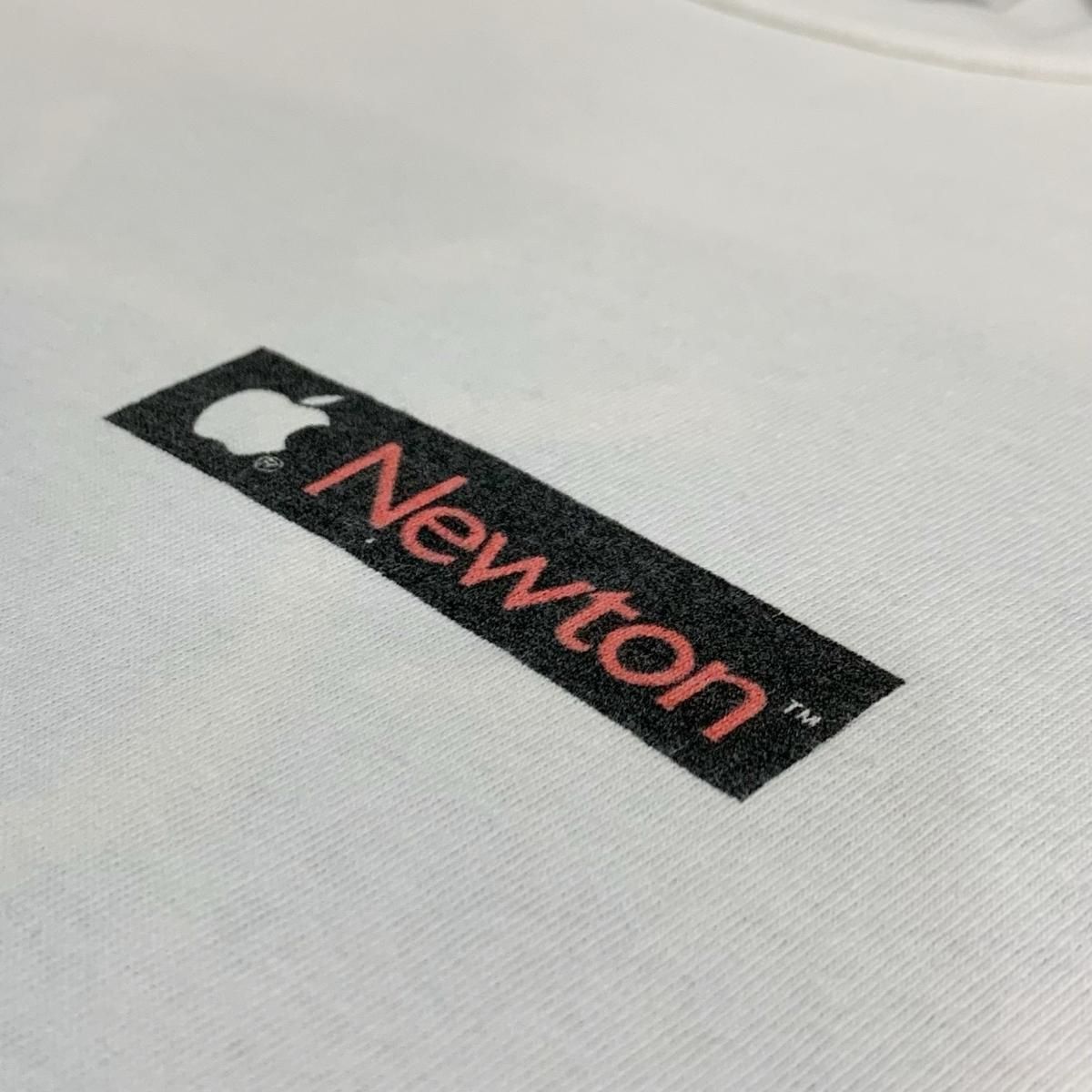 USA製 90s APPLE NEWTON Print S/S Tee 白 L アップル USA製 90s APPLE NEWTON Print S/S Tee 白 L アップル