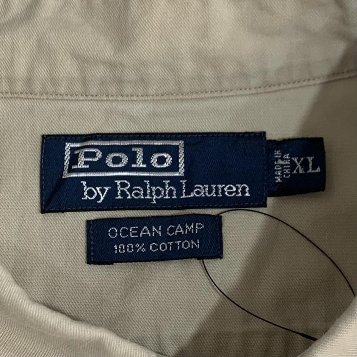 ビンテージ　ラルフローレン OCEAN CAMP 魚 半袖シャツ フィッシング ビンテージ ラルフローレン OCEAN CAMP 魚 半袖シャツ