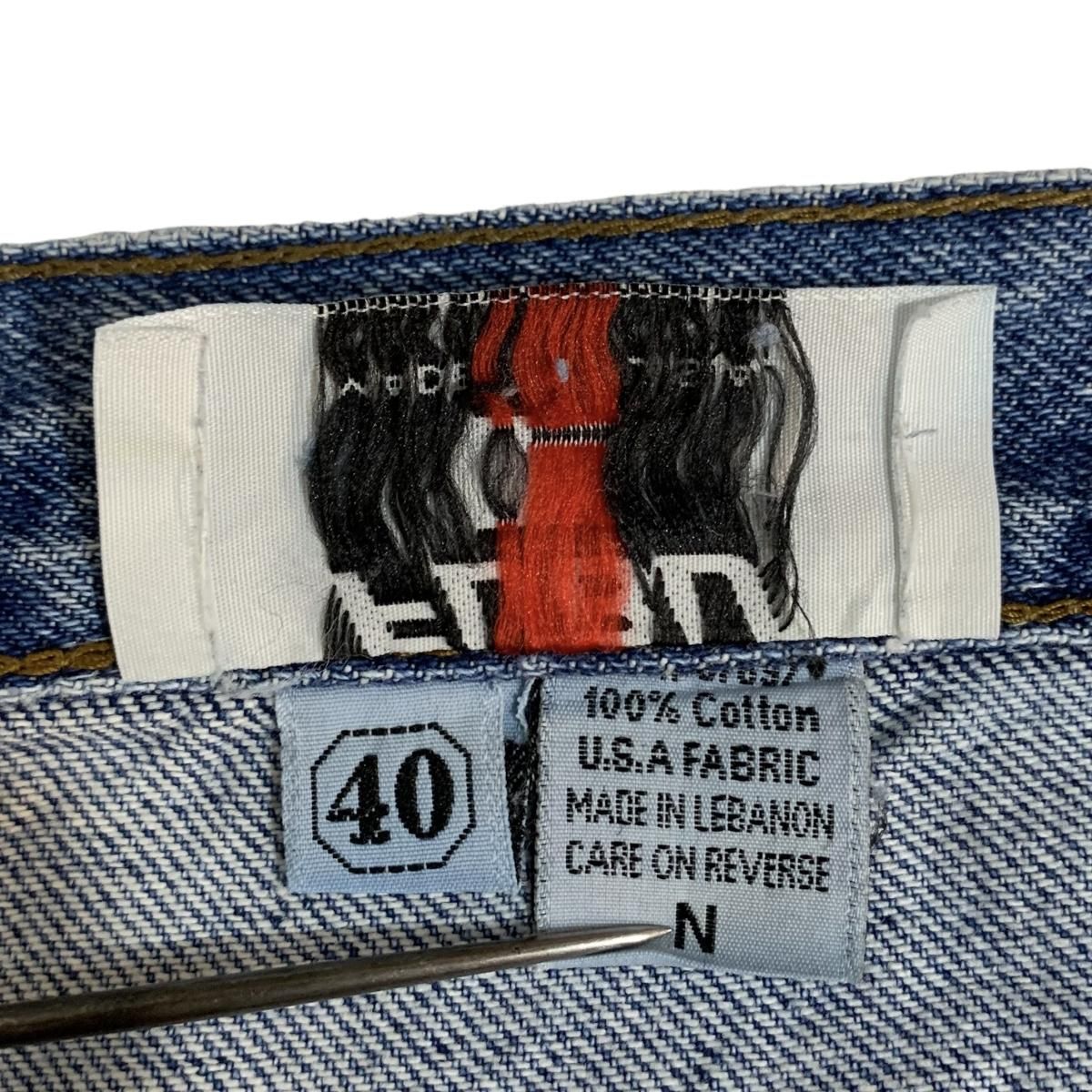 USA製 90~00s FUBU Denim Painter Pants 薄青 W40×L32 フブ USA製 90~00s FUBU Denim Painter Pants 薄青 W40×L32 フブ