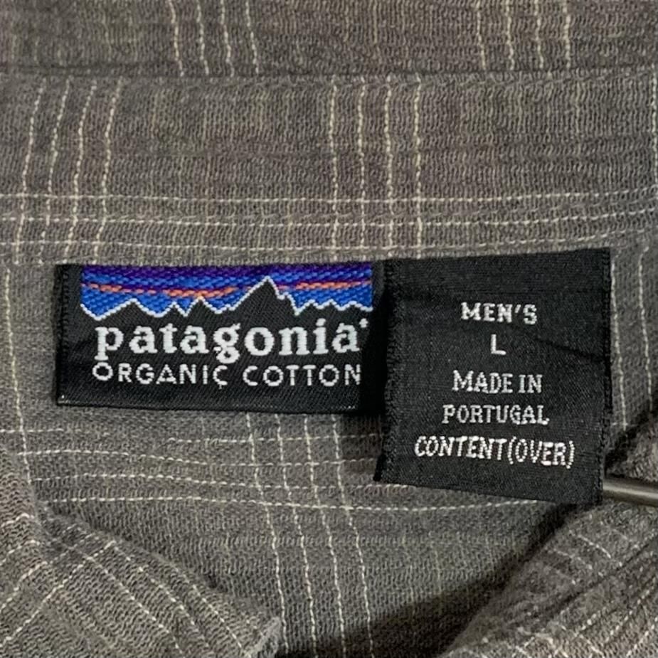 02年製 patagonia A/C Shirt 灰 L 00s パタゴニア 半袖 シャツ