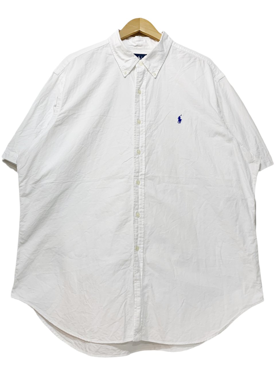 Polo Ralph Lauren Cotton BD S/S Shirt 白 XXL ポロラルフローレン 