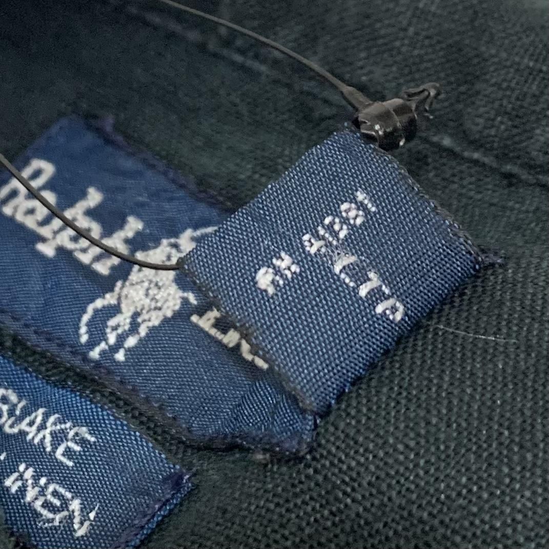 ラルフローレン　リネン　BLAKE 半袖シャツ　ポニー刺繍　L 白 BD 1 ラルフローレン リネン BLAKE 半袖シャツ ポニー刺繍 L 白 BD 1