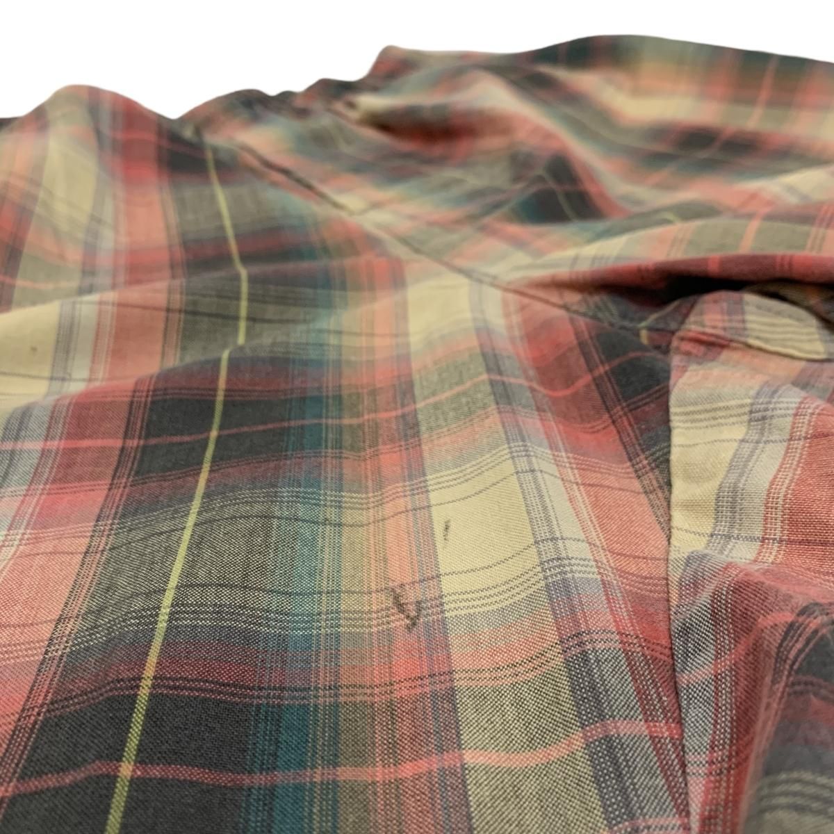 USA製 80s OLD STUSSY Check Cotton Easy Shorts 茶赤黒 L 黒 USA製 80s OLD STUSSY Check Cotton Easy Shorts 茶赤黒 L 黒