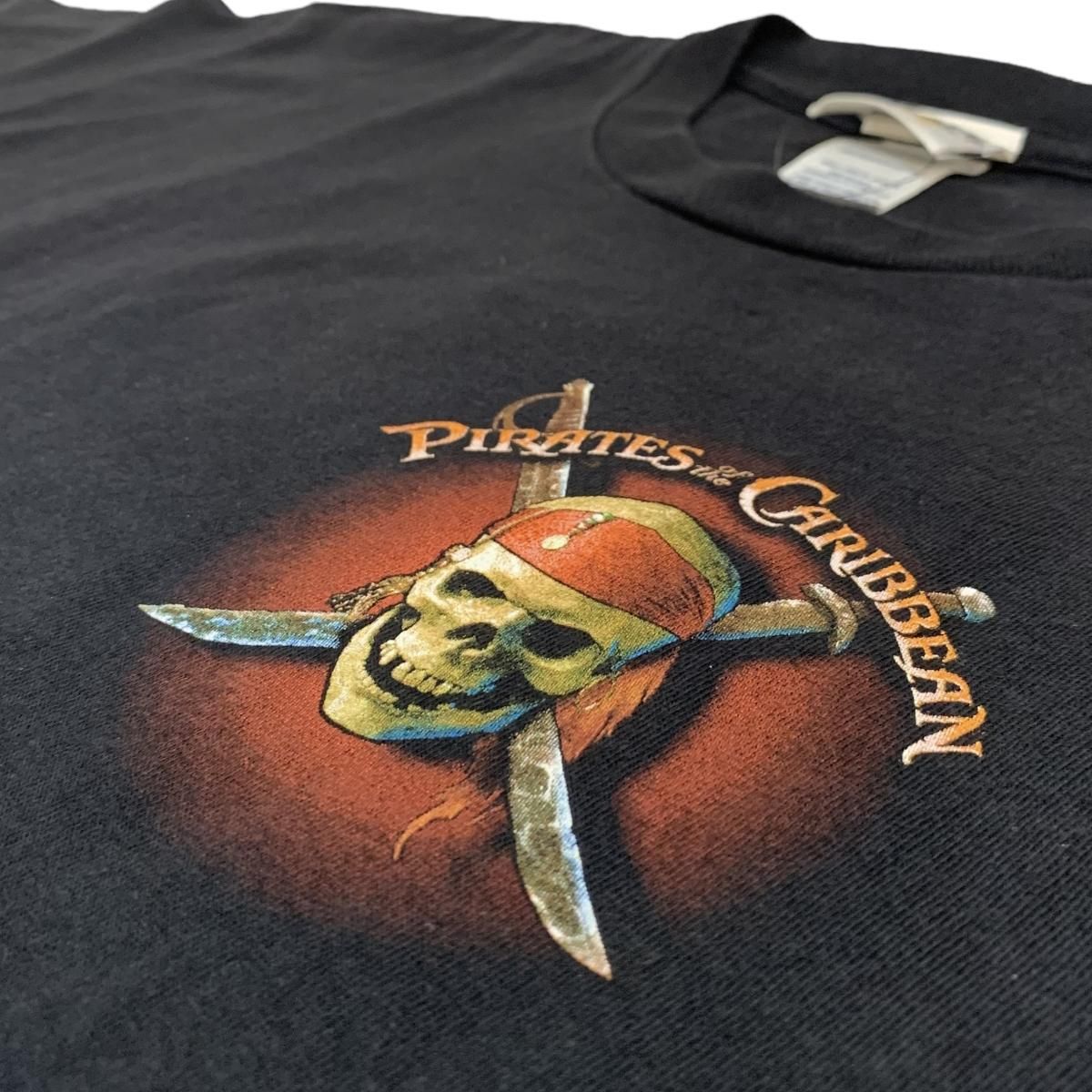 00s Pirates of the Caribbean Print S/S Tee 黒 M パイレーツ 00s Pirates of the Caribbean Print S/S Tee 黒 M パイレーツ