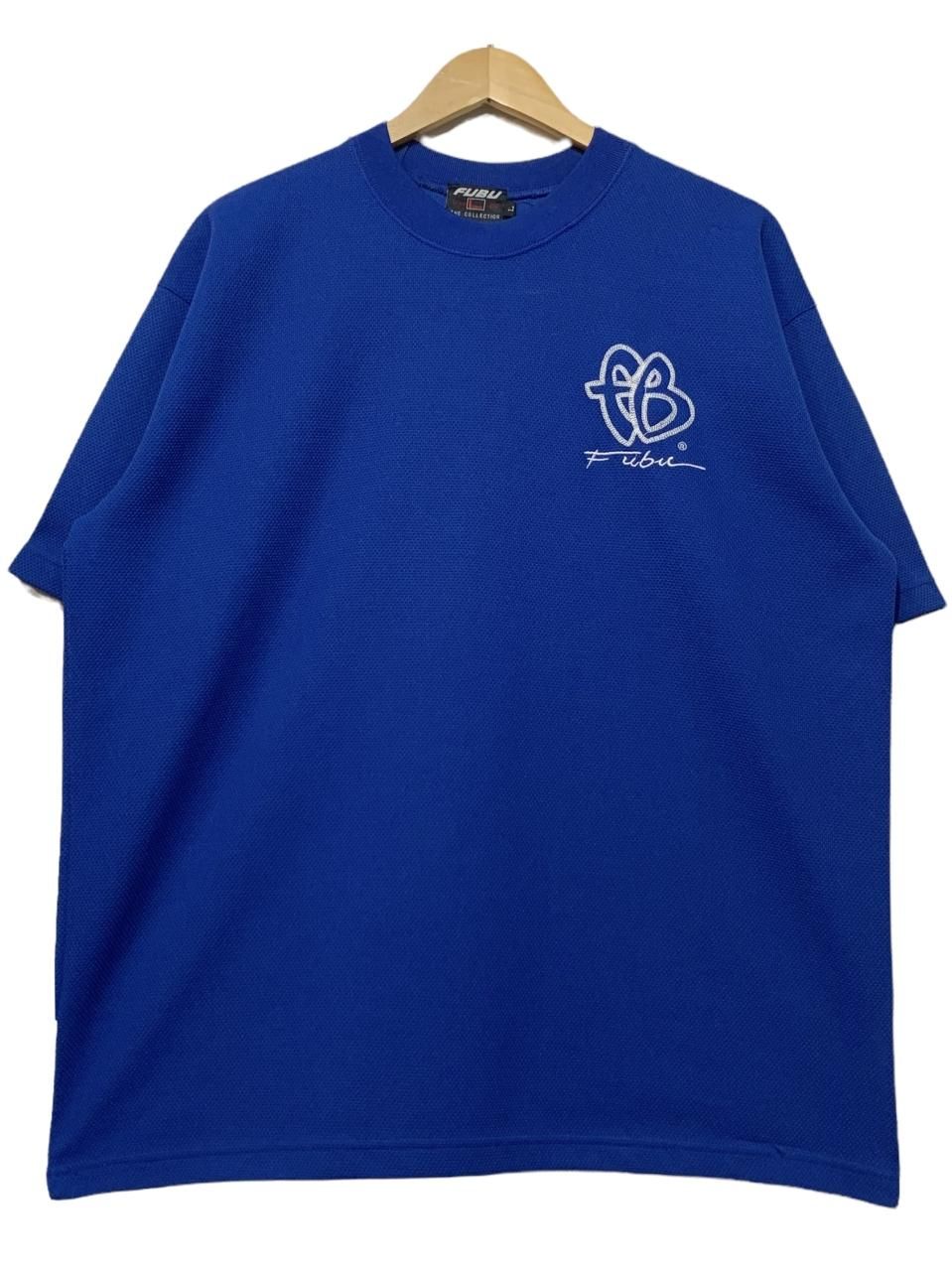 90s~00s FUBU Logo Mesh S/S Tee 青白 L フブ 半袖 Tシャツ 90s~00s FUBU Logo Mesh S/S Tee 青白 L フブ 半袖 Tシャツ