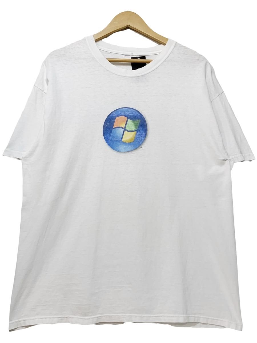 00s Microsoft Windows Vista Print S/S Tee 白 XL相当 マイクロソフト 