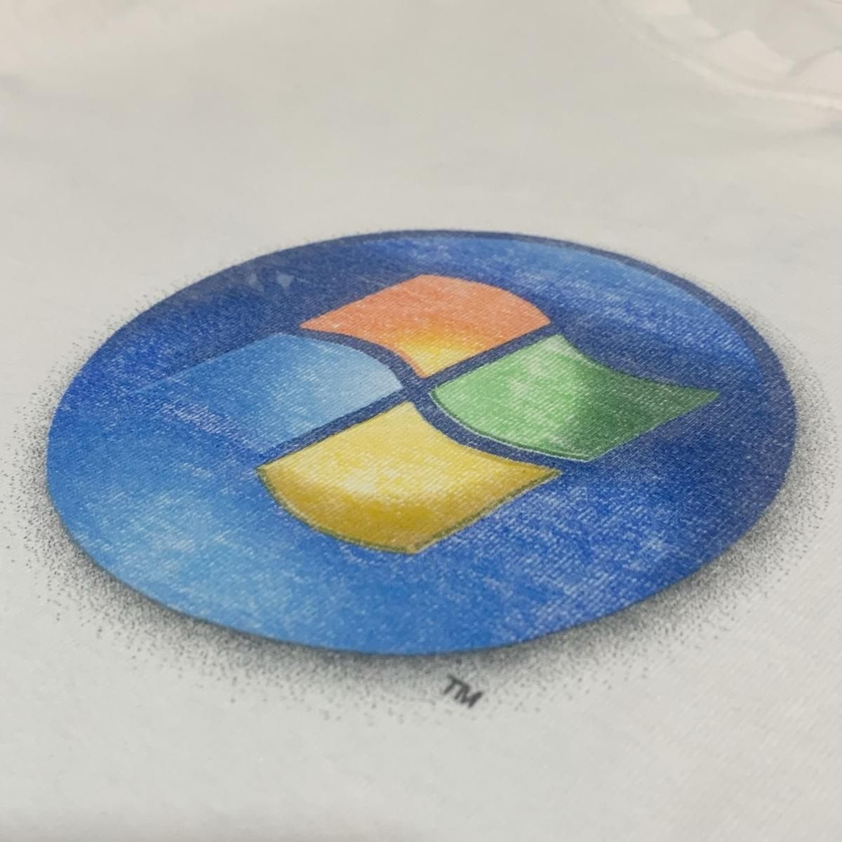 00s Microsoft Windows Vista Print S/S Tee 白 XL相当 00s Microsoft Windows Vista Print S/S Tee 白 XL相当