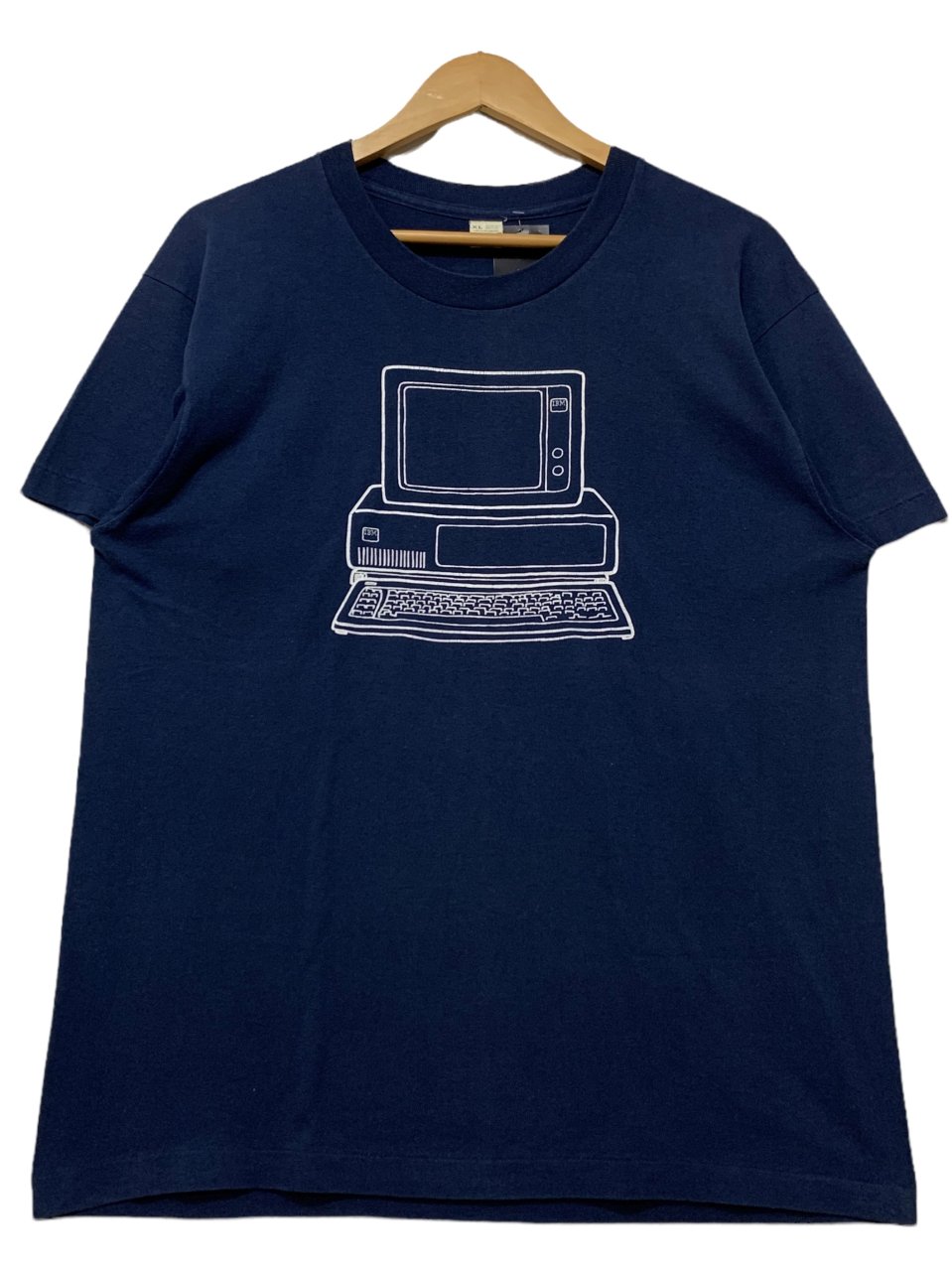 USA製 80s IBM Print S/S Tee 紺 XL アイビーエム 半袖 Tシャツ 企業物 企業T SCREEN STARS ネイビー 古着  - NEWJOKE ONLINE STORE