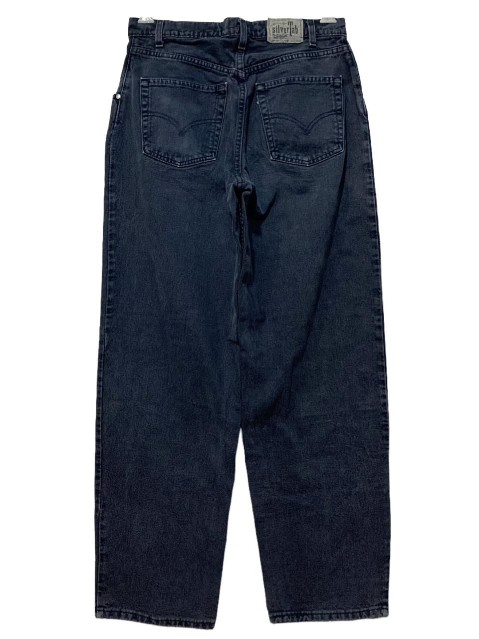 W36L32デニムパンツリーバイスLEVI'SSILVERTABシルバータブ黒