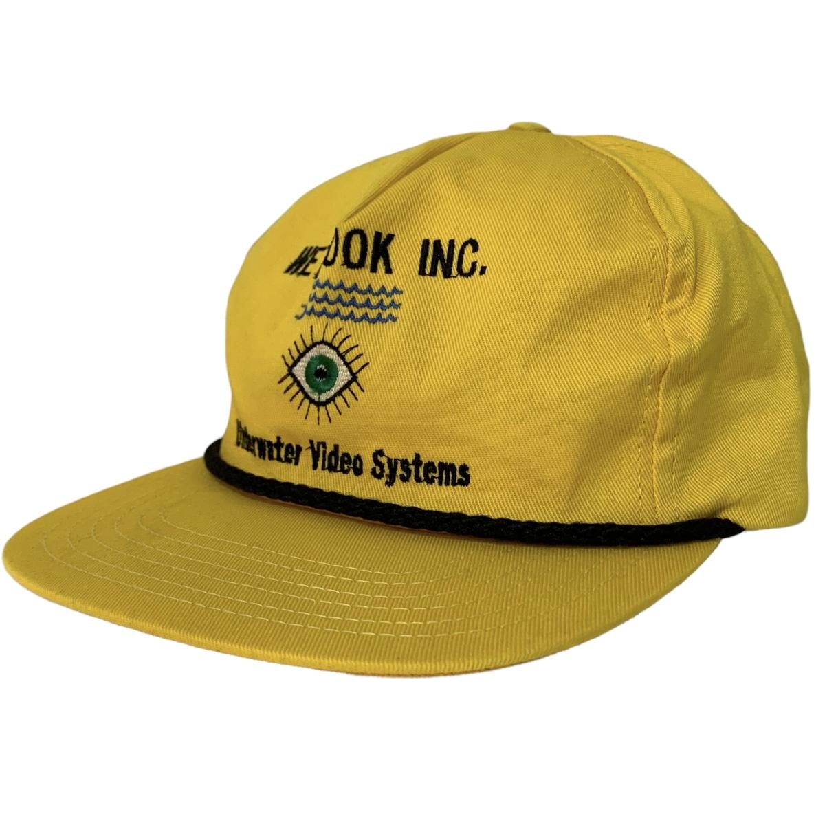 USA製 90s Underwater Video System 5 Panel Cap 黄 フリーメイソン 5