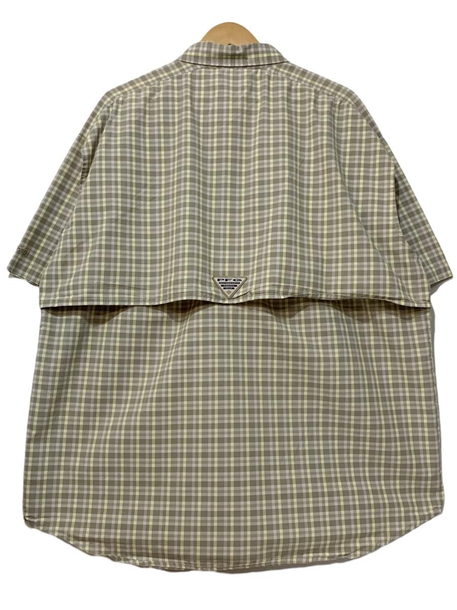 07年製 Columbia PFG Check S/S Fishing Shirt 灰 L コロンビア