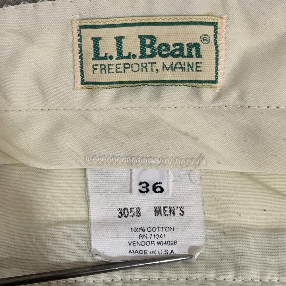 00s L.L.Bean カーゴパンツ リップストップ コットン