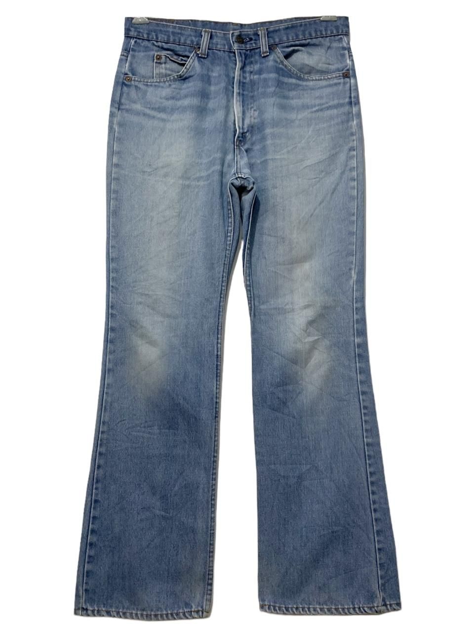 USA製 79年 Levi's 517 Boot Cut Stretch Denim Pants 薄青 W32×L31 70s Levis リーバイス デニムパンツ ブーツカット フレア ストレッチ - NEWJOKE ONLINE STORE