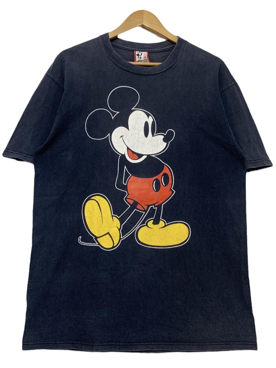 希少 90s Disney USA製 ミッキー プリント Tシャツ キャラT