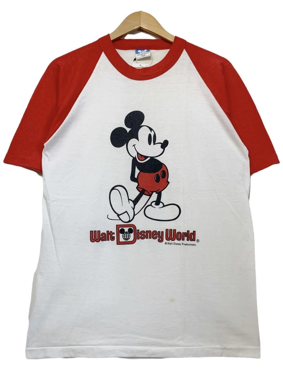 WALT DIESNEY WORLD MICKEY MOUSE ミッキーマウス リンガーT キャラクタープリントTシャツ メンズXL /eaa331772eaa331772取扱店