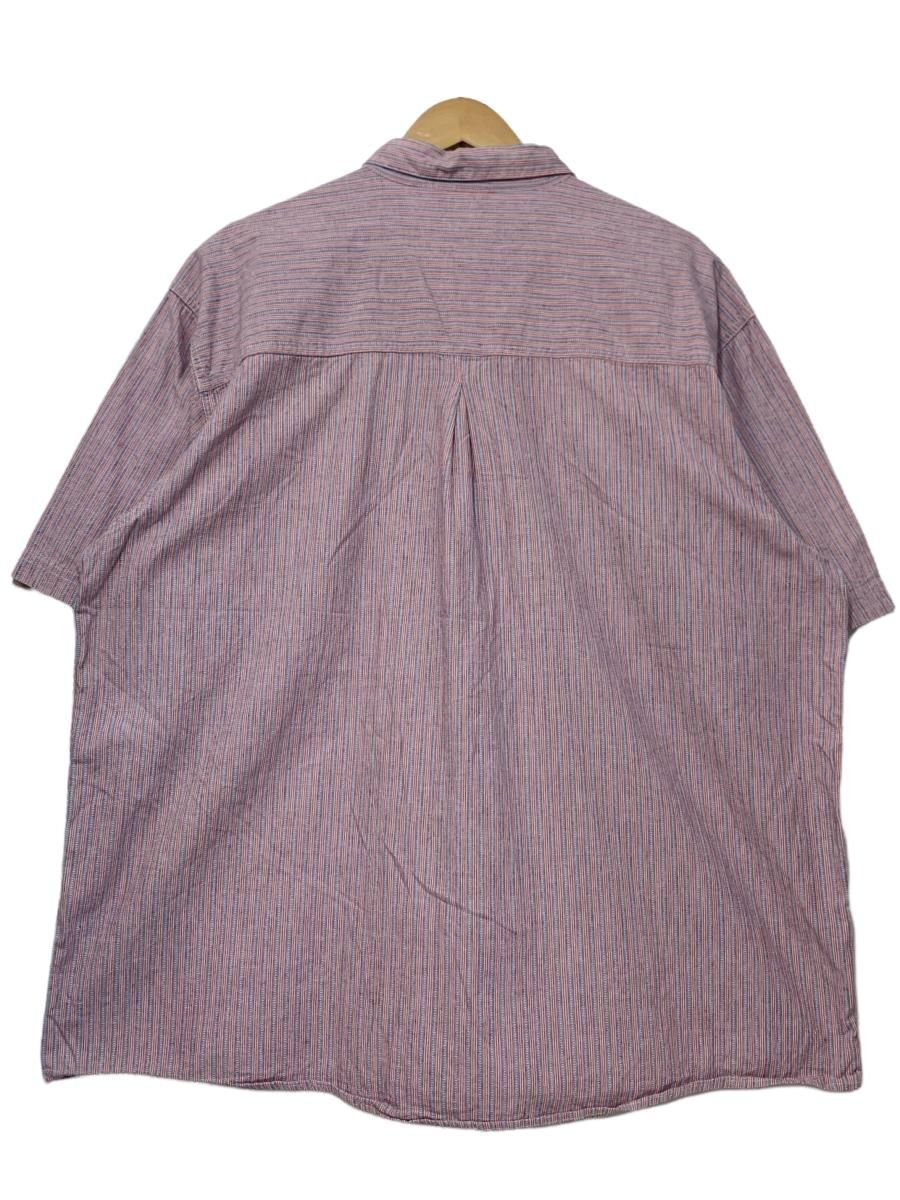 91年製 patagonia Cotton Stripe S/S Shirt ピンク青 XL 90s 白 91年製 patagonia Cotton Stripe S/S Shirt ピンク青 XL 90s 白