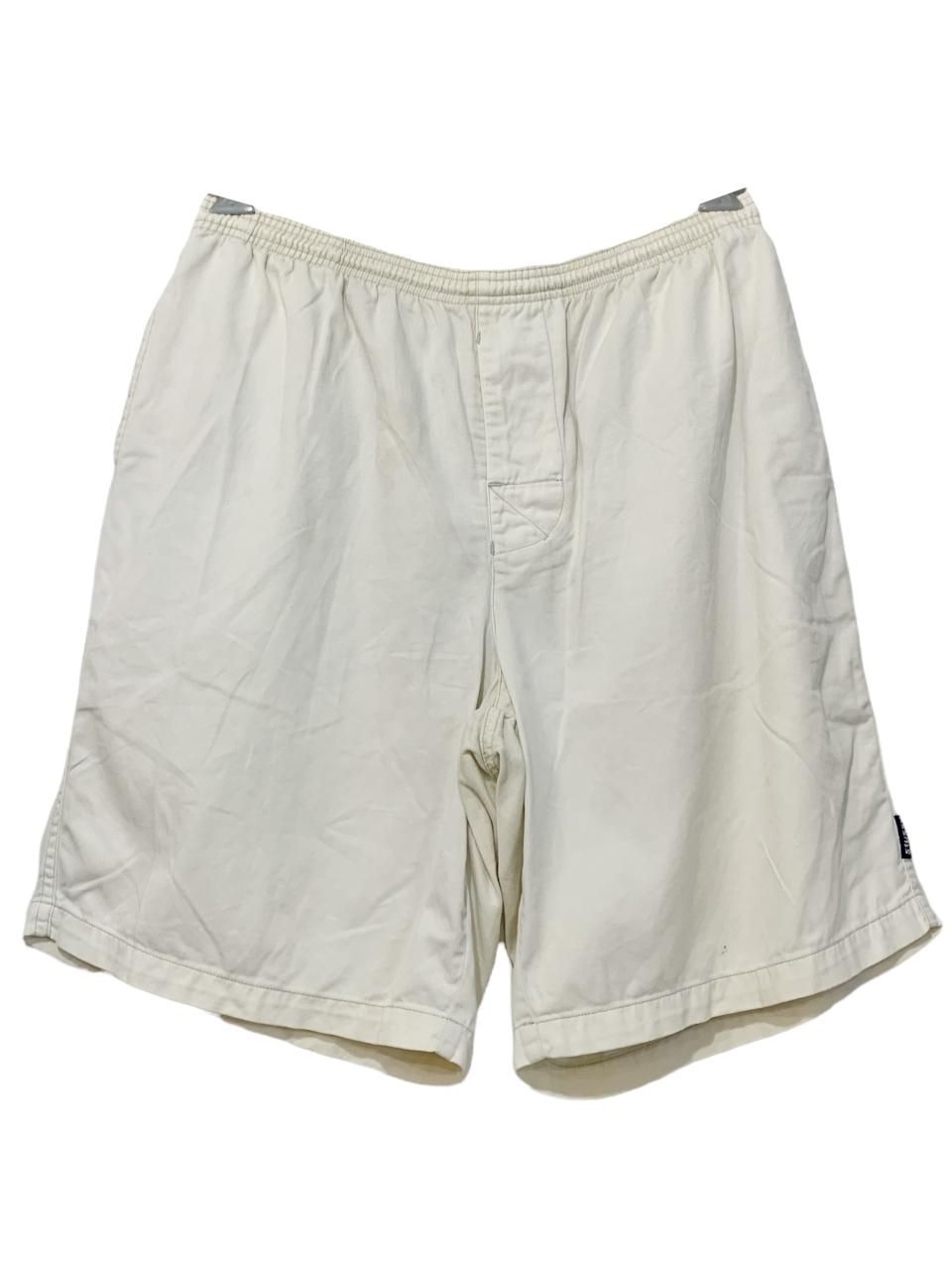 USA製 90s OLD STUSSY Cotton Easy Shorts 生成り L 紺タグ