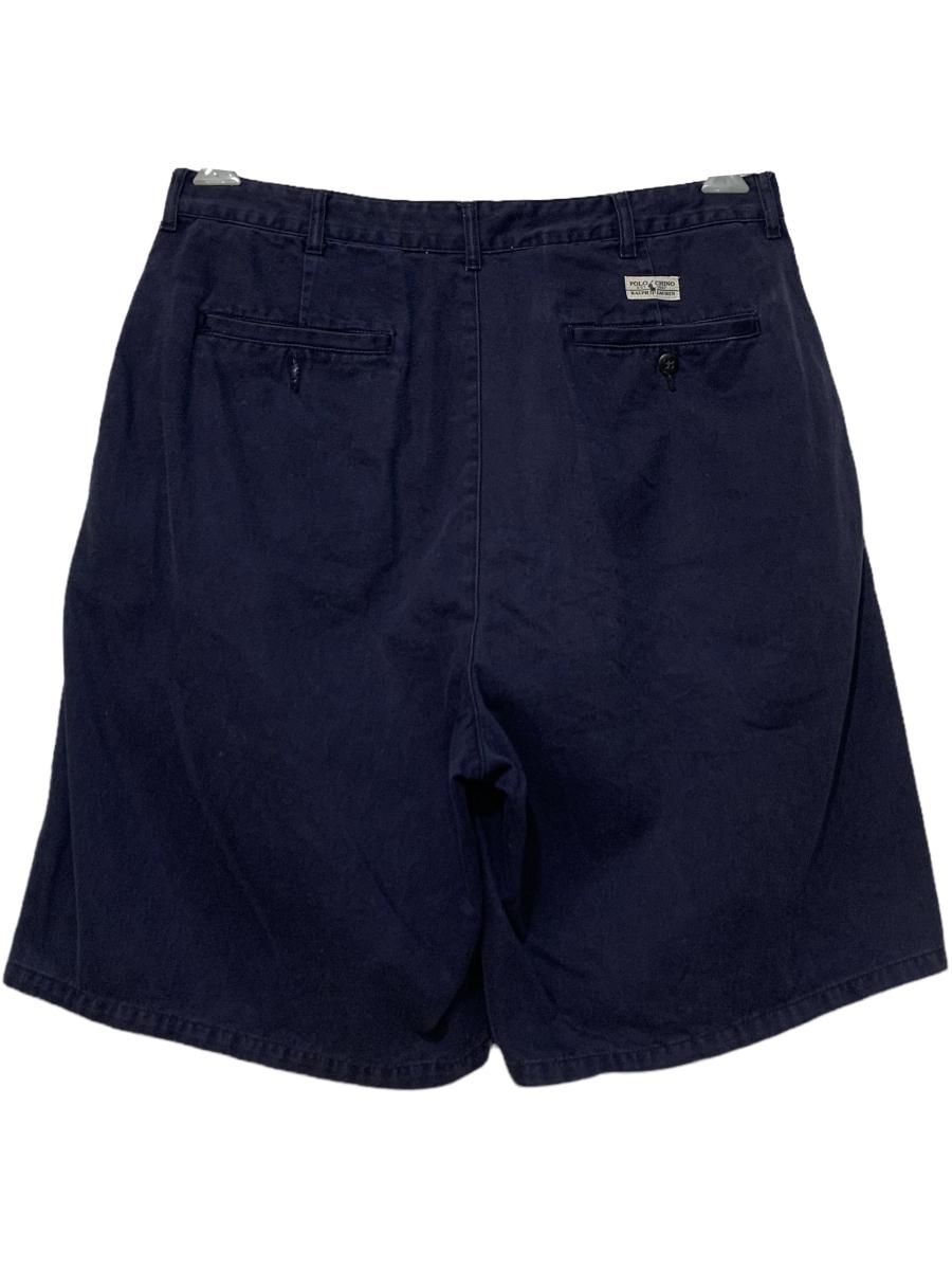 Polo Ralph Lauren 2 Tuck Chino Shorts 紺 34 ポロラルフ