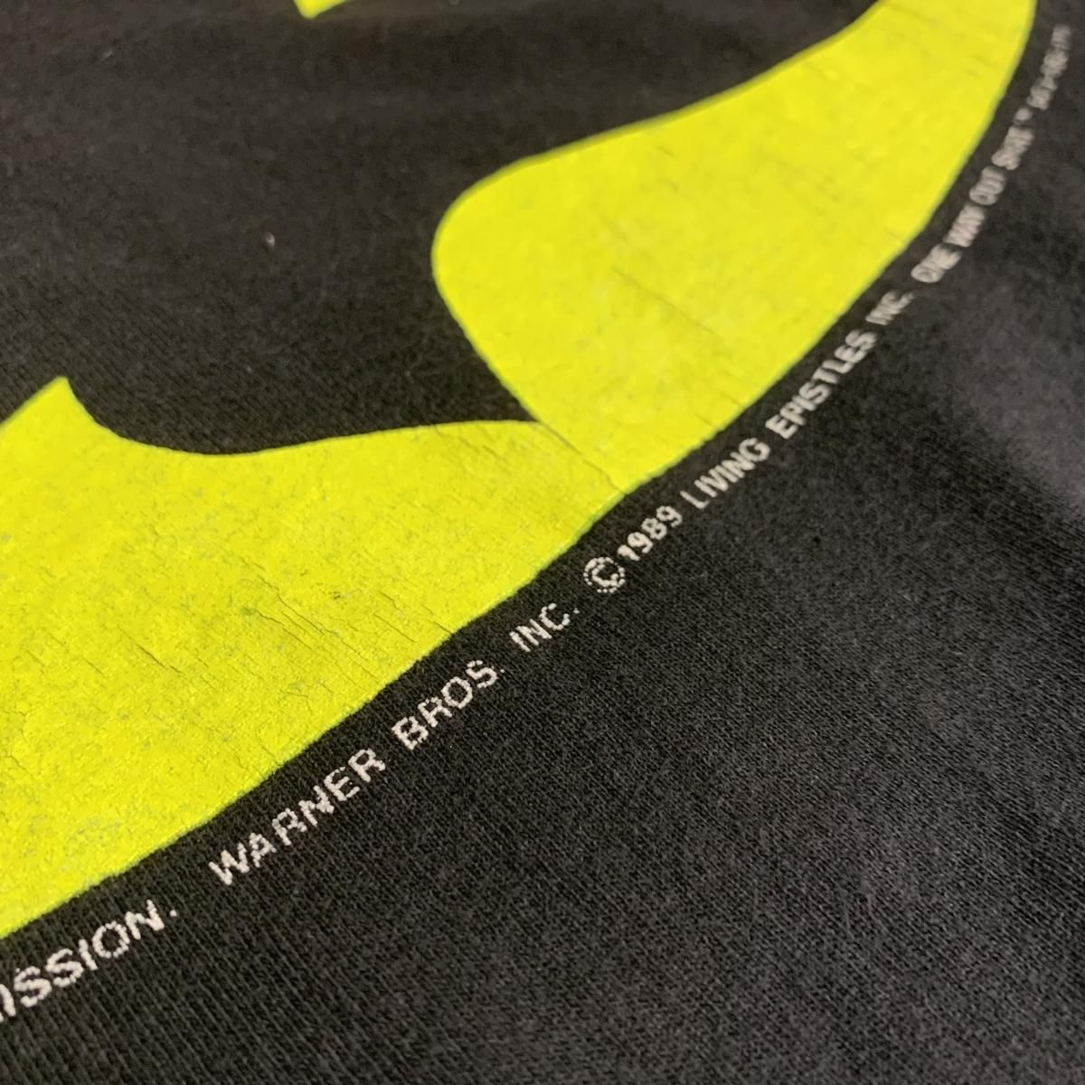 USA製 89年 Print S/S Tee 黒 XL 80s~90s 半袖 Tシャツ プリント
