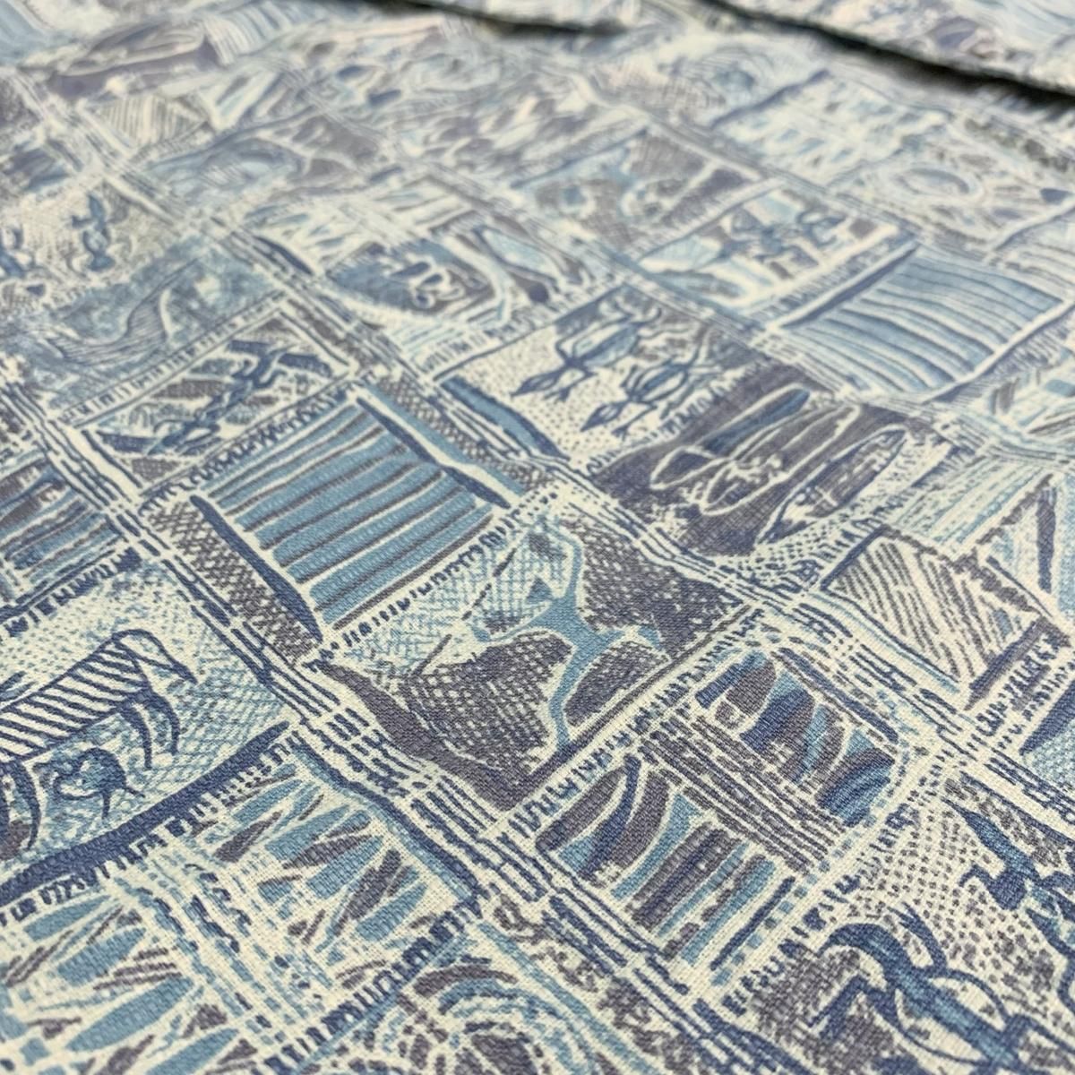 パタゴニア ラグビーシャツ S FA03 PATAGONIA 00年製 patagonia A/C Print Shirt 薄青 XL 00s パタゴニア AC