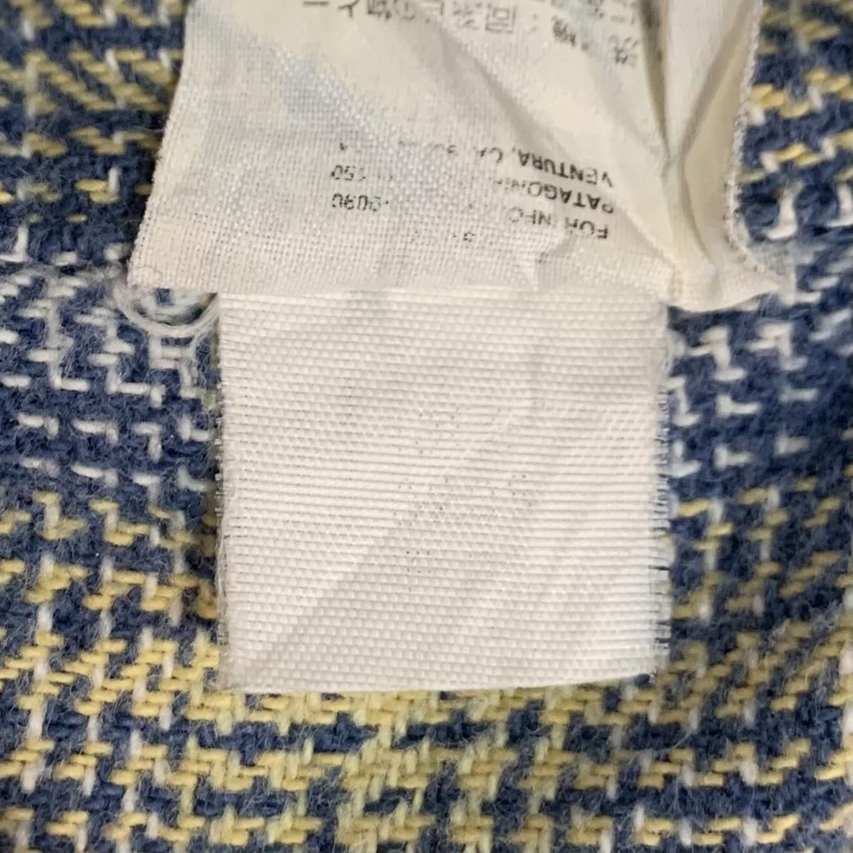 90s patagonia Check Flannel L/S Shirt 青黄 XXL パタゴニア 90s patagonia Check Flannel L/S Shirt 青黄 XXL パタゴニア