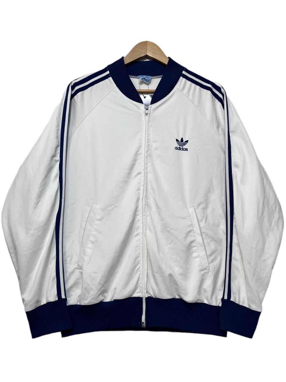 ドイツ製 80s adidas ATP Track Jacket 白紺 52 アディダス トラック