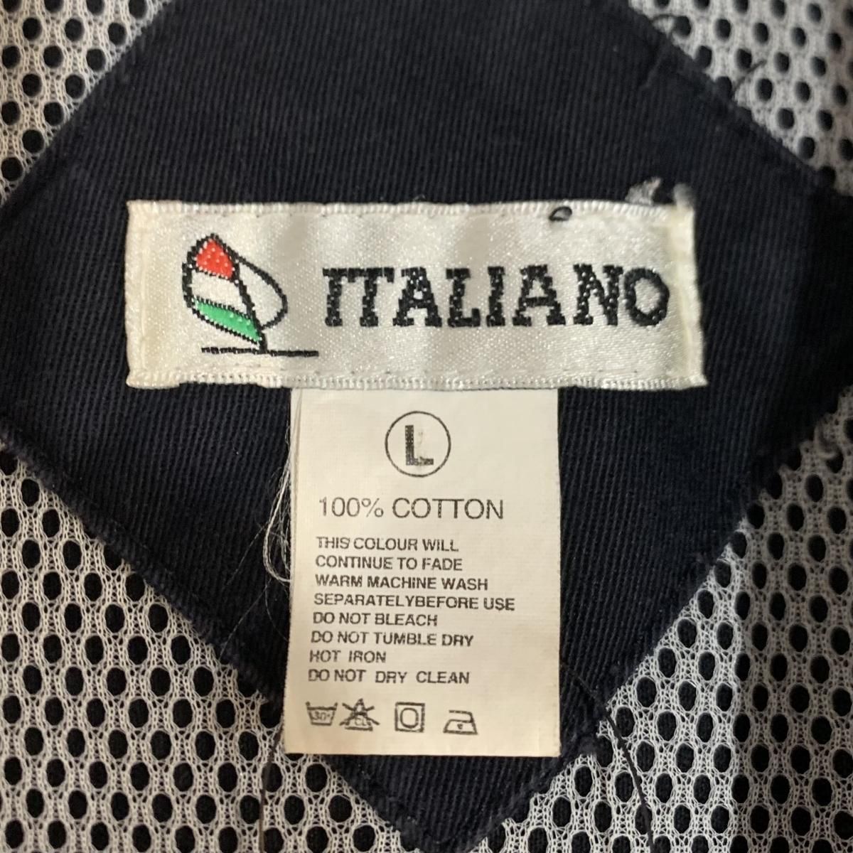 ITALIANO Fishing Vest 黒 L フィッシングベスト 100ドル札 刺繍