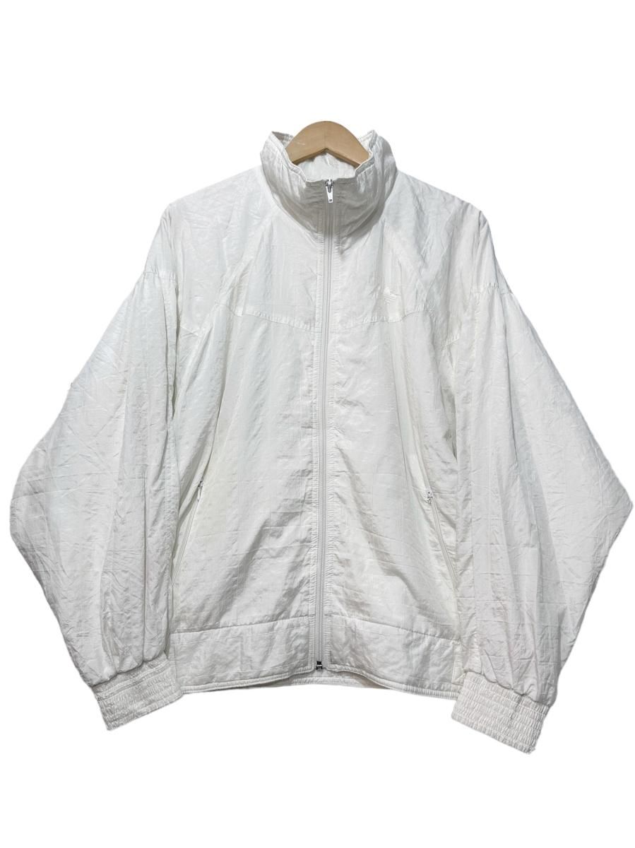 90s adidas Rip-Stop Nylon Jacket 白 L アディダス ナイロン