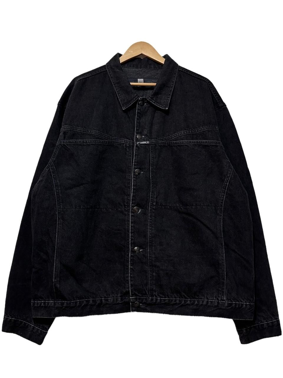 00s MARITE ＋ FRANCOIS GIRBAUD Black Denim Jacket 黒 XXL マリテ 
