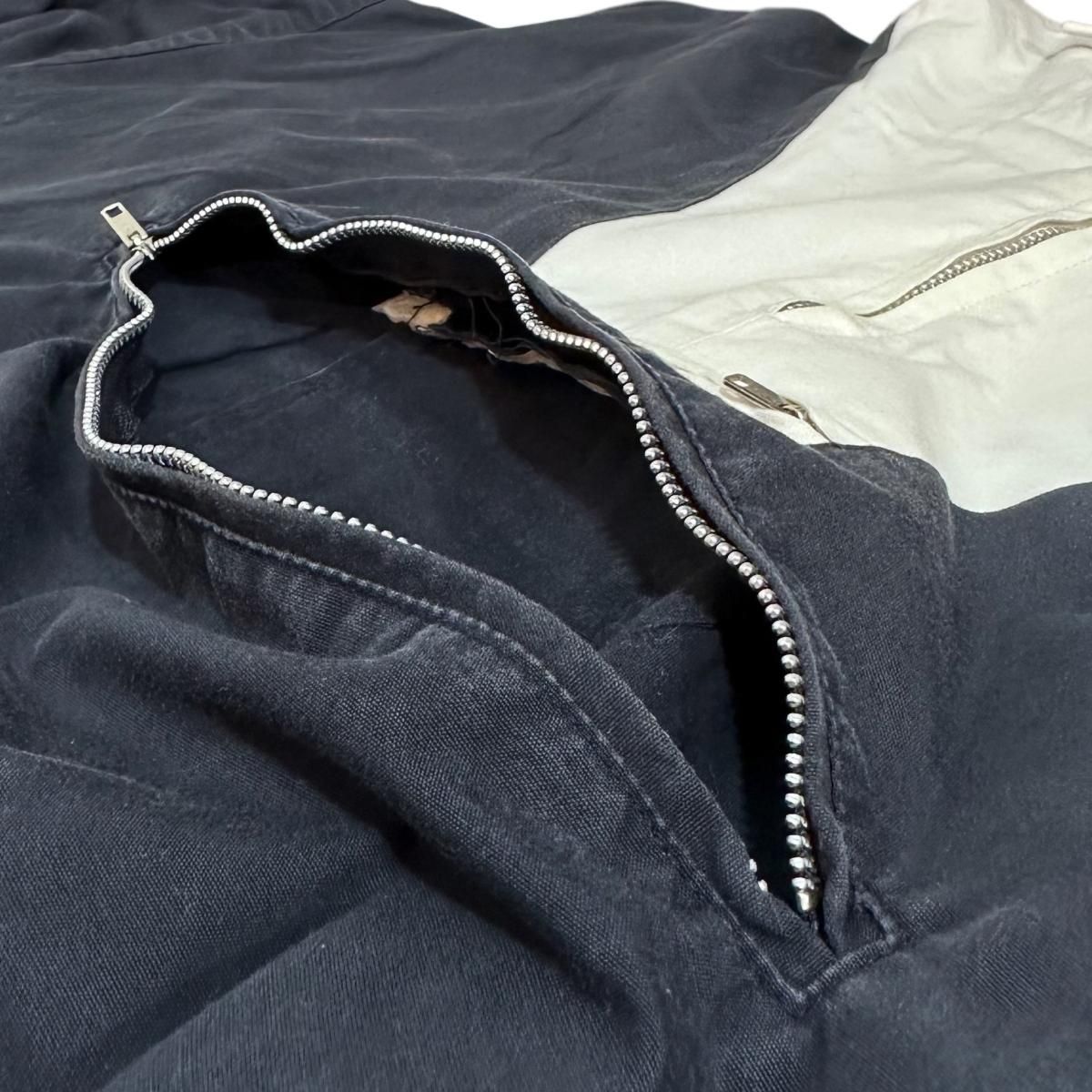90s J.CREW 2 Tone Cotton Anorak Parka 紺白 XL ジェイクルー 90s J.CREW 2 Tone Cotton Anorak Parka 紺白 XL ジェイクルー