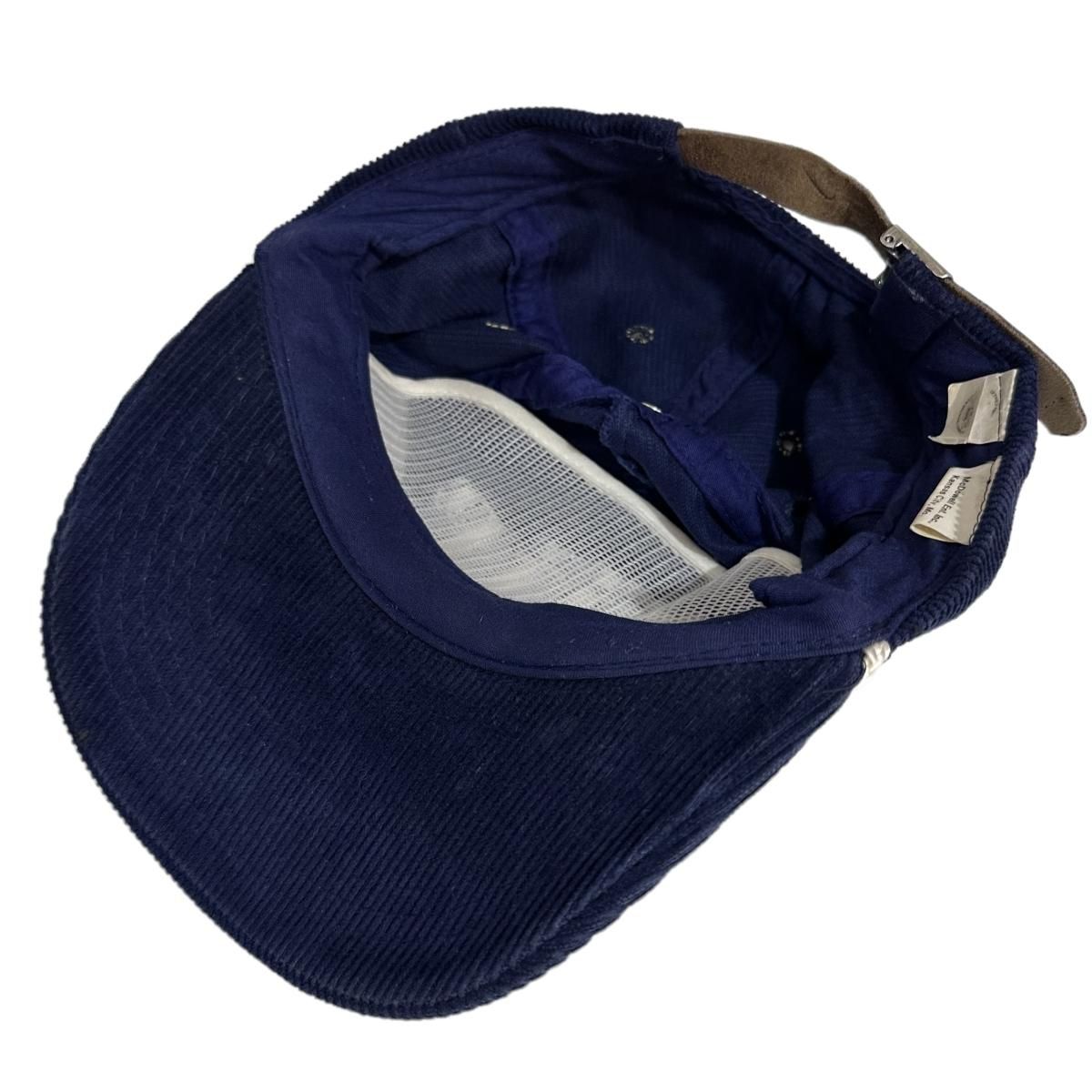 90s Lite BEER Logo Corduroy 5 Panel Cap 紺 ライト ビール