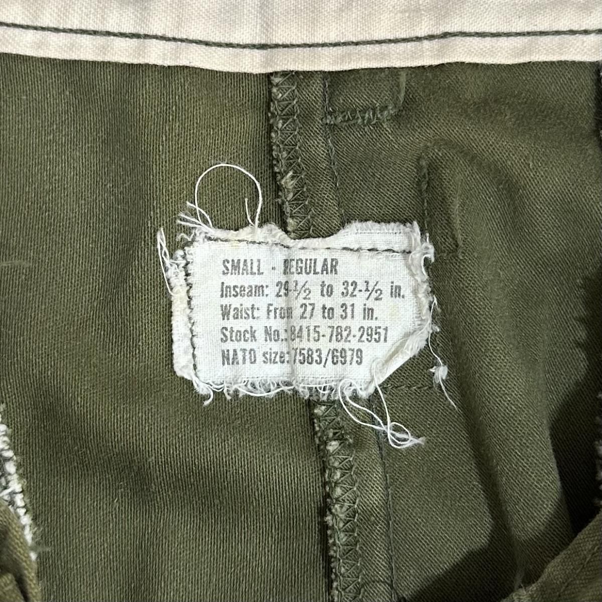 74年製 US ARMY M-65 Field Pants オリーブ Small-Regular 70s 米軍