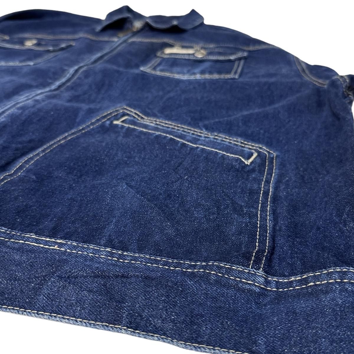 00s ROCA WEAR Zip-Up Denim Jacket 紺 2XL ロカウェア デニム 00s ROCA WEAR Zip-Up Denim Jacket 紺 2XL ロカウェア デニム