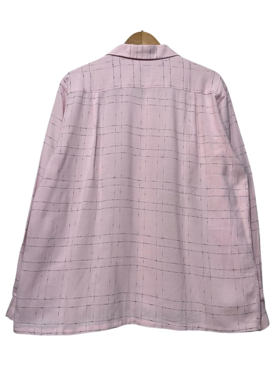 50s PILGRIM Rayon Open Collar L/S Shirt ピンク L ピルグリム 50s PILGRIM Rayon Open Collar L/S Shirt ピンク L ピルグリム