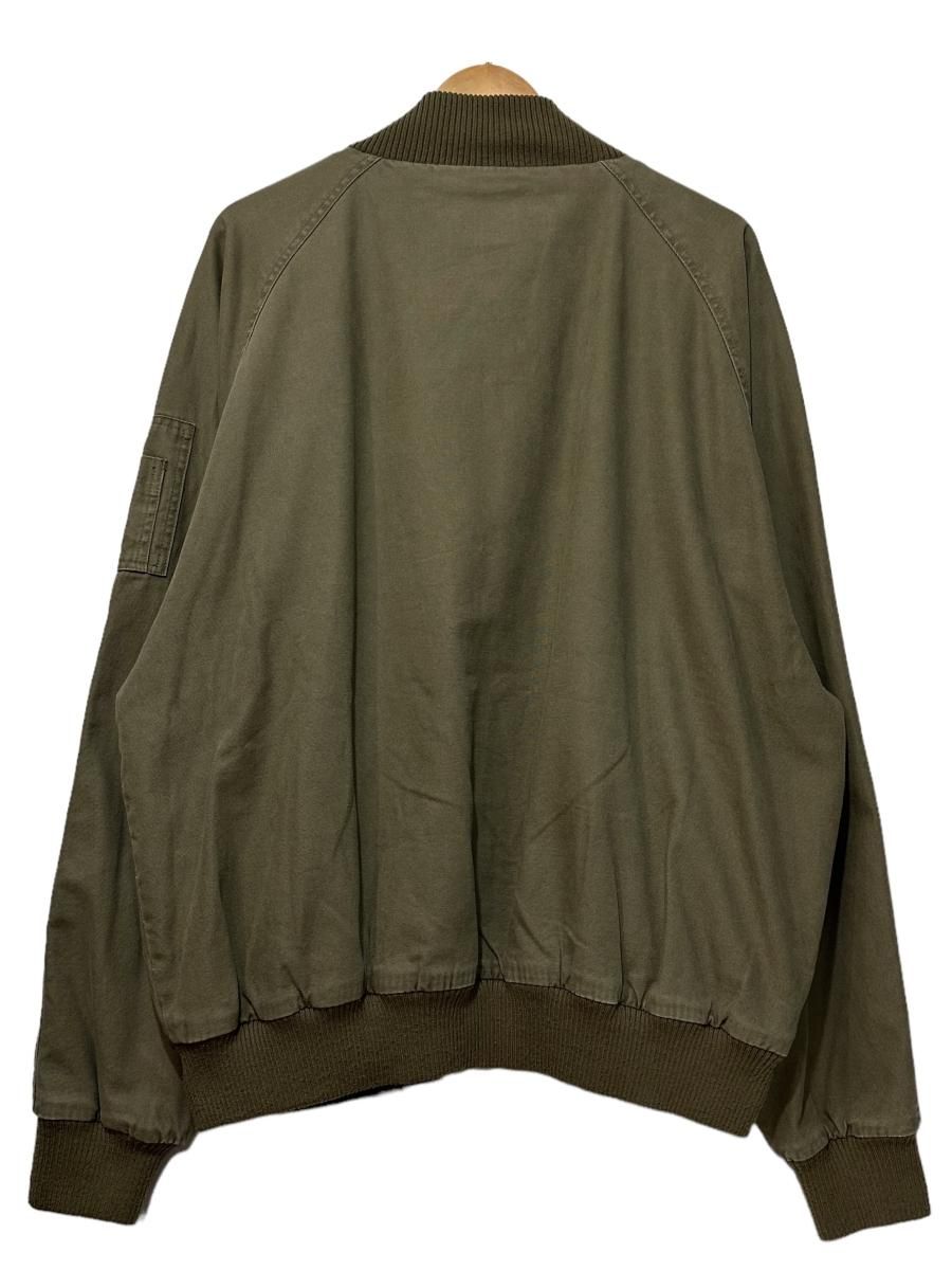 80s Eddie Bauer Cotton MA-1 Jacket オリーブ XL 黒タグ 80s Eddie Bauer Cotton MA-1 Jacket オリーブ XL 黒タグ