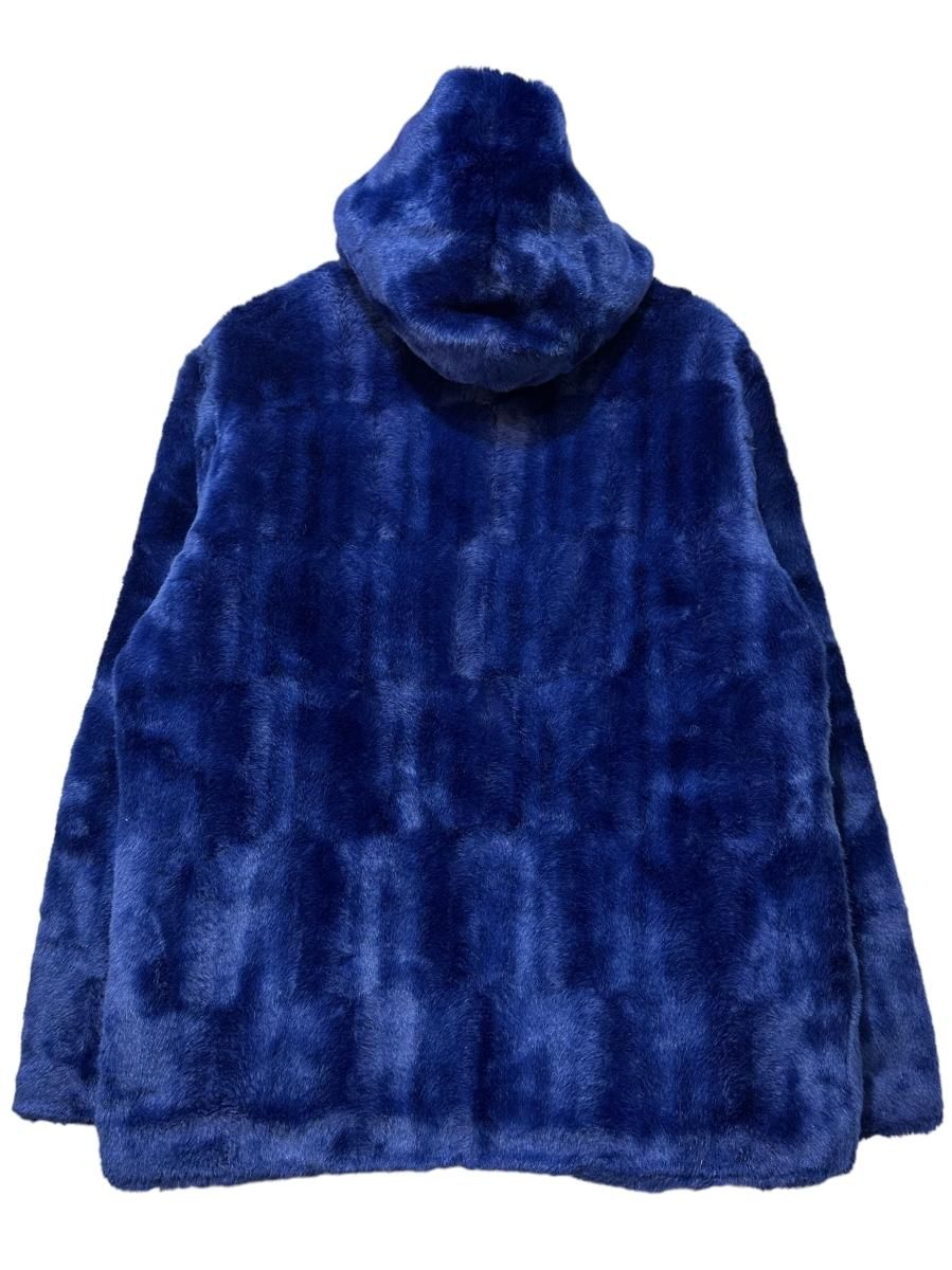 Supreme Faux Fur Jacket Blue M ファージャケット