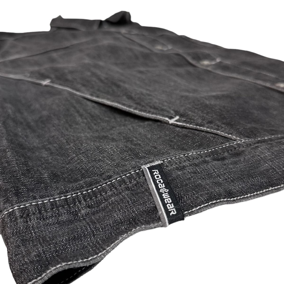 00s ROCA WEAR Black Denim Coverall 黒 2XL ロカウェア 00s ROCA WEAR Black Denim Coverall 黒 2XL ロカウェア