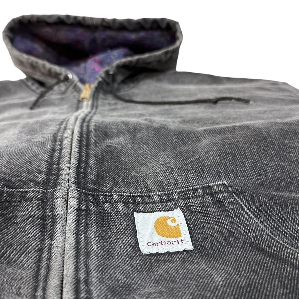 USA製 90s Carhartt Blanket Lined Black Denim Active Jacket USA製 90s Carhartt Blanket Lined Black Denim Active Jacket