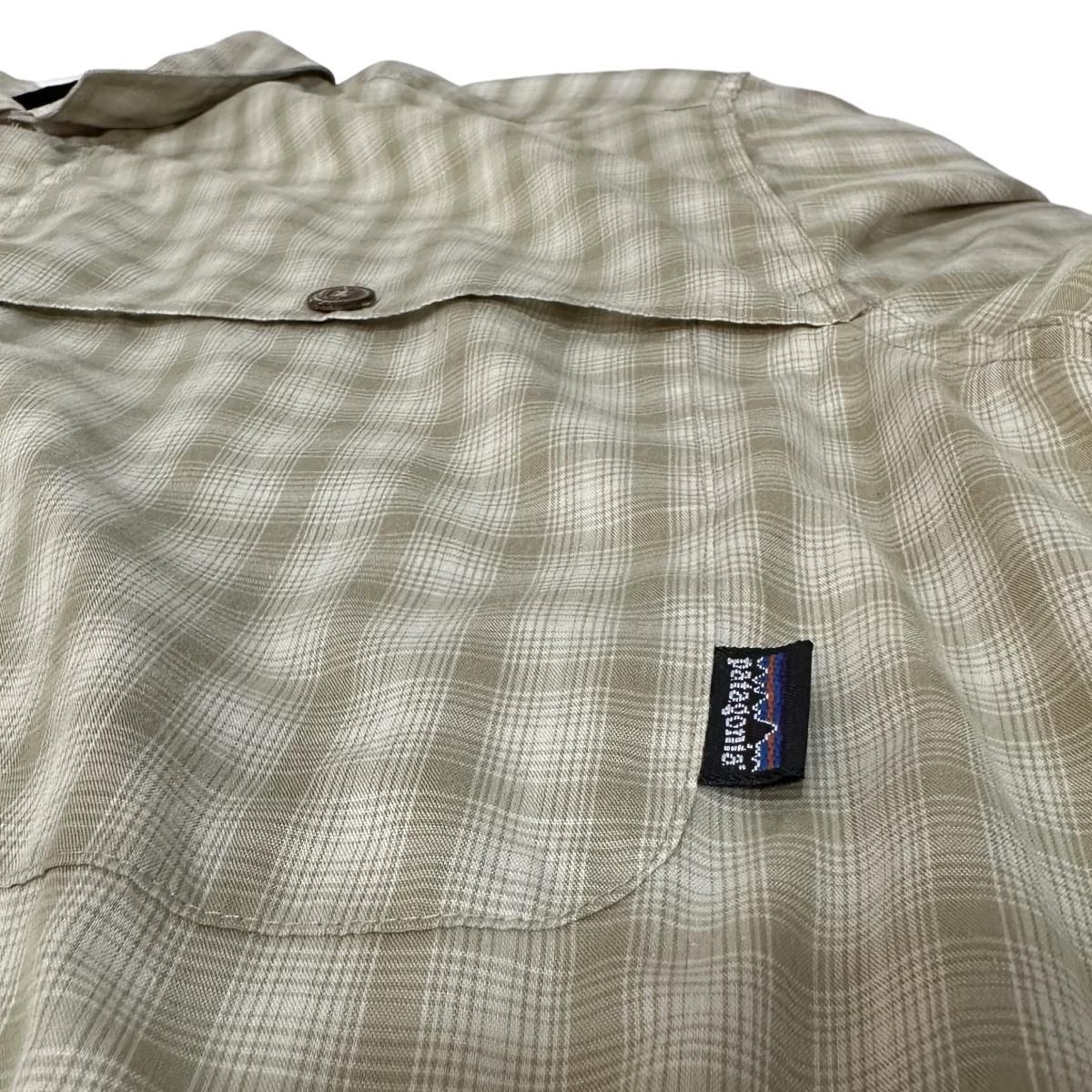 97年製 patagonia Island Hopper L/S Shirt カーキ L 90s 97年製 patagonia Island Hopper L/S Shirt カーキ L 90s