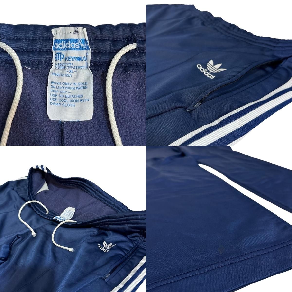 USA製 70s adidas ATP Track Jacket & Pants 紺 XL アディダス USA製 70s adidas ATP Track Jacket & Pants 紺 XL アディダス
