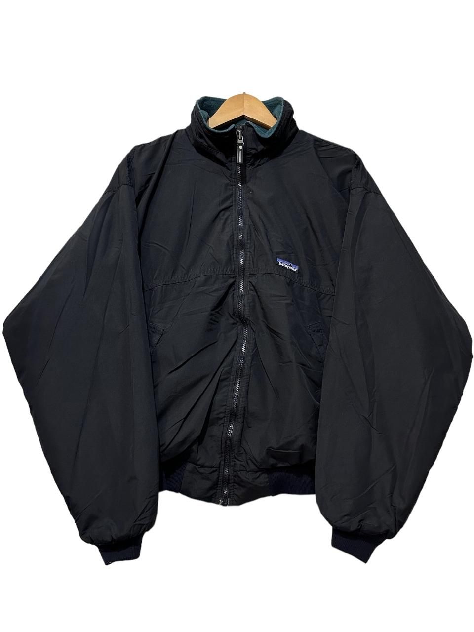 USA製 90s patagonia Shelled Synchilla Jacket 黒緑 L