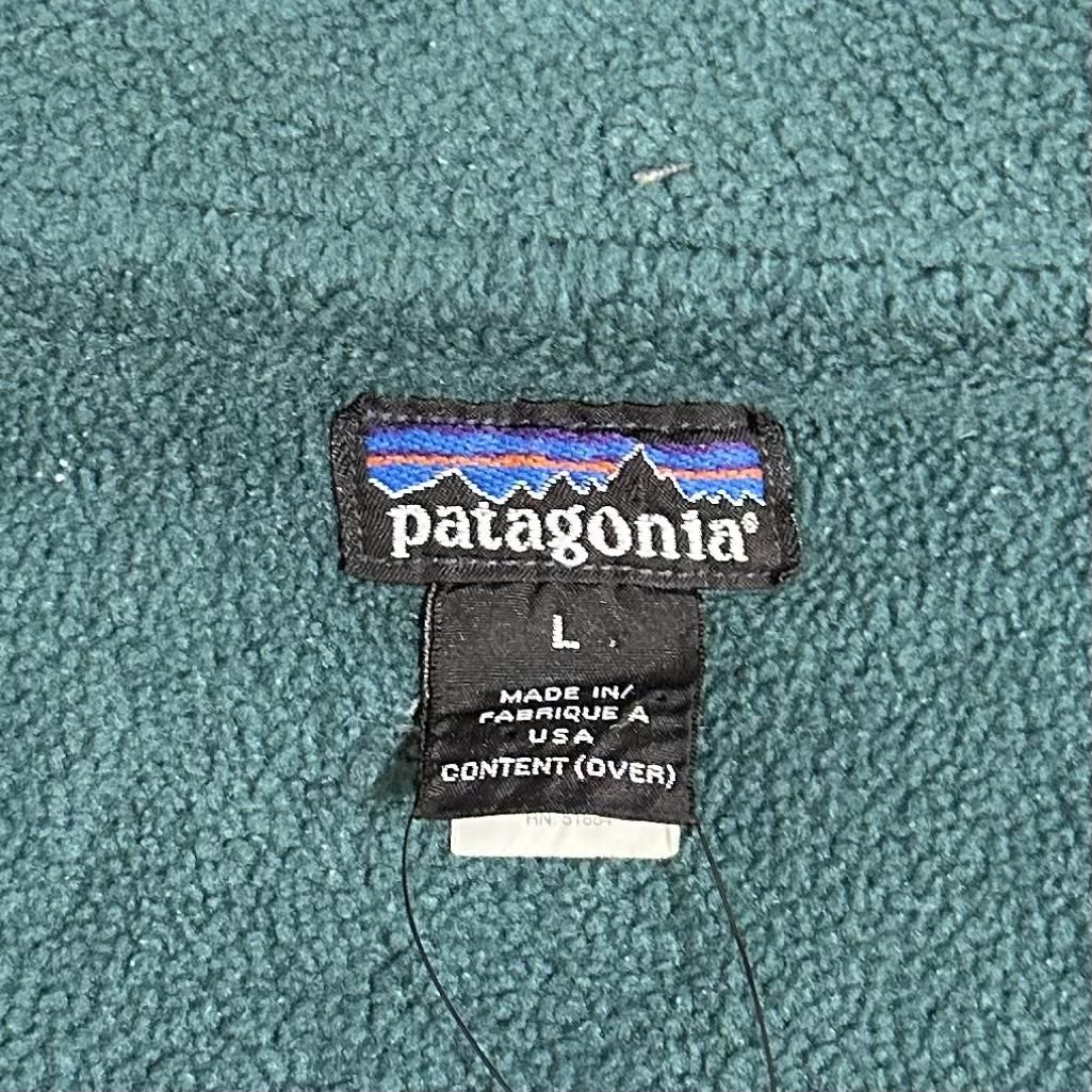 USA製 90s patagonia Shelled Synchilla Jacket 黒緑 L USA製 90s patagonia Shelled Synchilla Jacket 黒緑 L