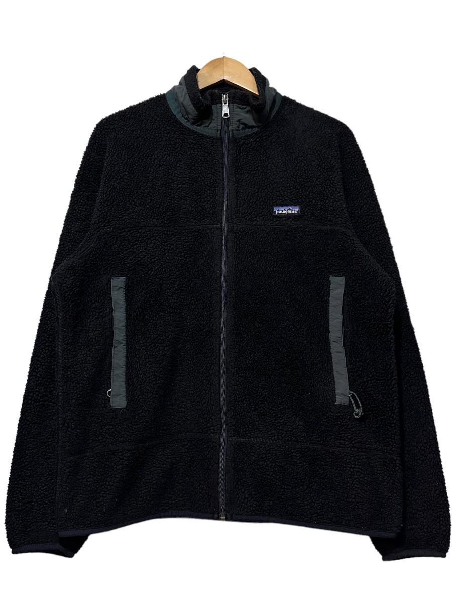 USA製 97年 patagonia Retro-X Jacket 黒 L 90s パタゴニア レトロX フリースジャケット PEF 初期 ブラック  カーボン 23054 古着 - NEWJOKE ONLINE STORE