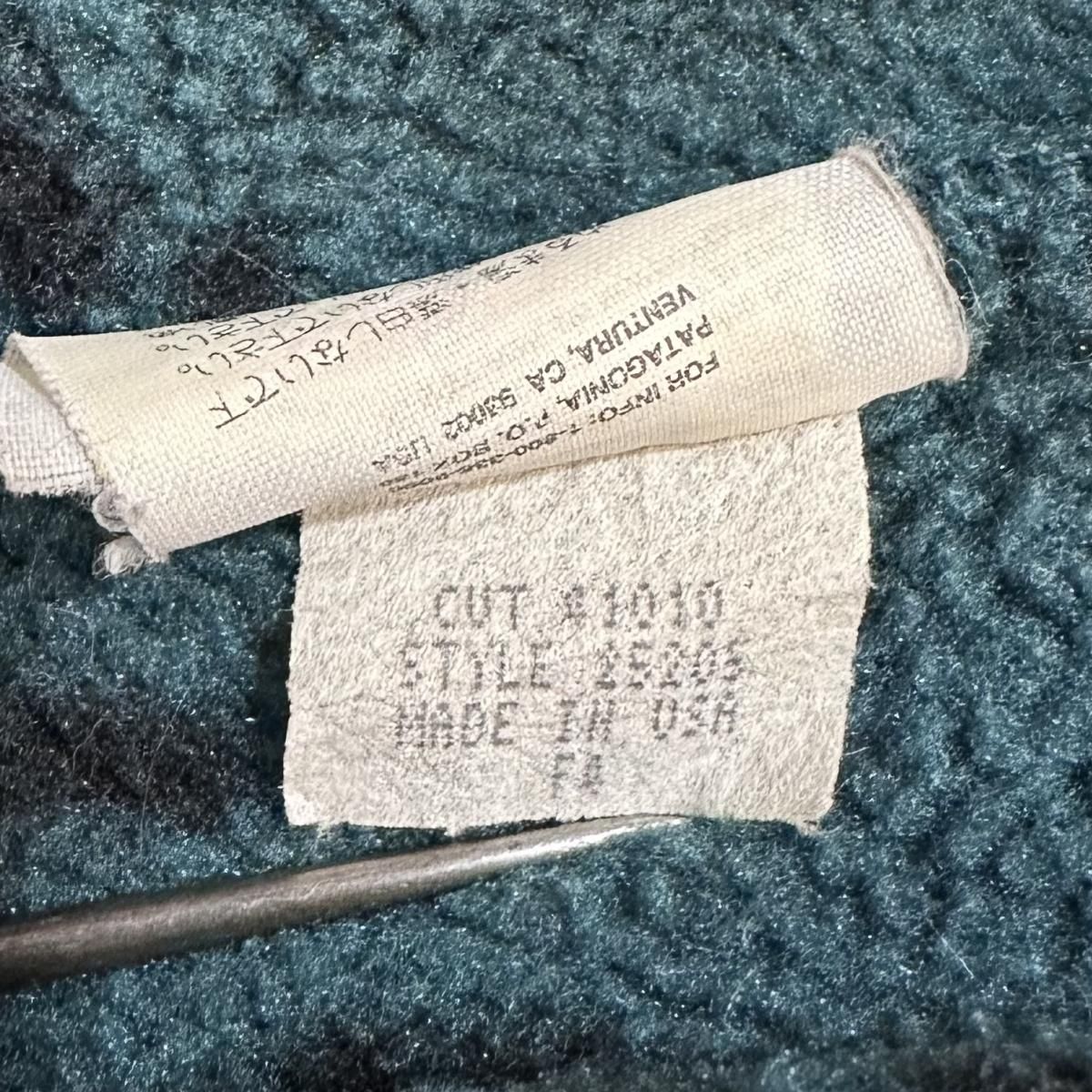 USA製 94年 patagonia Printed Light Weight Synchila Snap T USA製 94年 patagonia Printed Light Weight Synchila Snap T