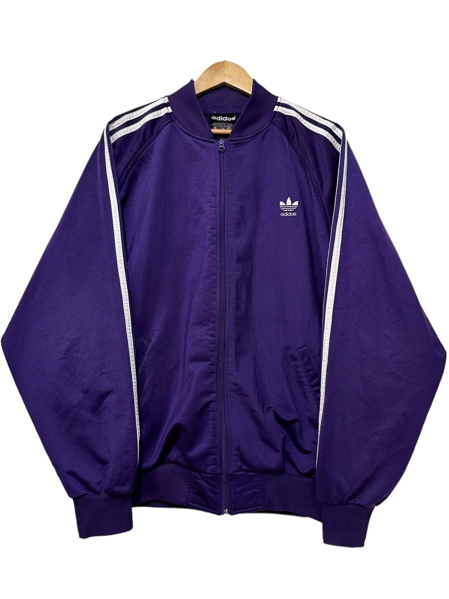 90s adidas Track Jersey 紫 L アディダス トラックジャージ