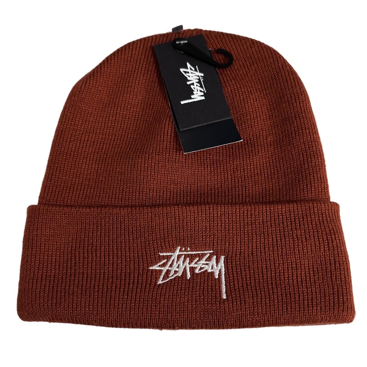 新品 USA製 STUSSY Stock FA17 Cuff Beanie (RUST) ステューシー