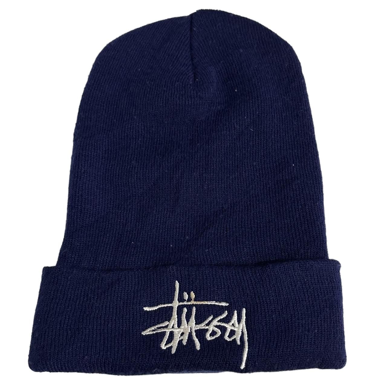 90s OLD STUSSY Long Knit Cap 紺 オールドステューシー ロング ニット ...